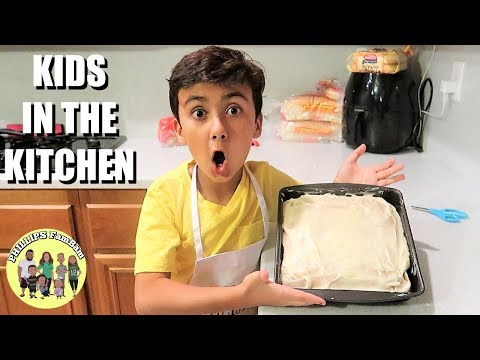 HOW TO MAKE PUMPKIN BARS with CREAM CHEESE FROSTING | EASY FALL DESSERT RECIPE | KIDS IN THE KITCHEN