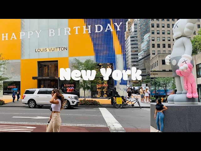 The Louis Vuitton store on Fifth Avenue in New York, seen on