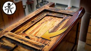Restauro una scrivania di 100 anni e trovo un NASCONDIGLIO SEGRETO sotto il piano