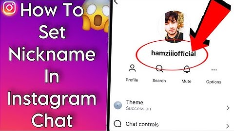 How To Set Nickname In Instagram Chat | Android/iPhone