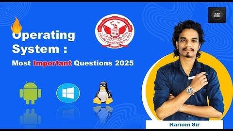 Operating System Most Important Questions 2025 🔥 | RGPV CSE 4th Sem | Unit-Wise | Pass Pakka