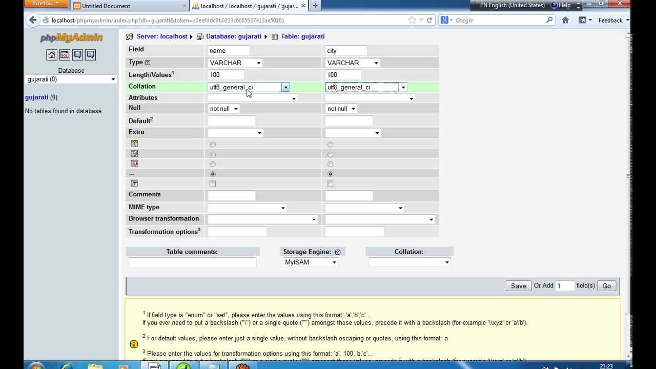 store gujarati in database - YouTube