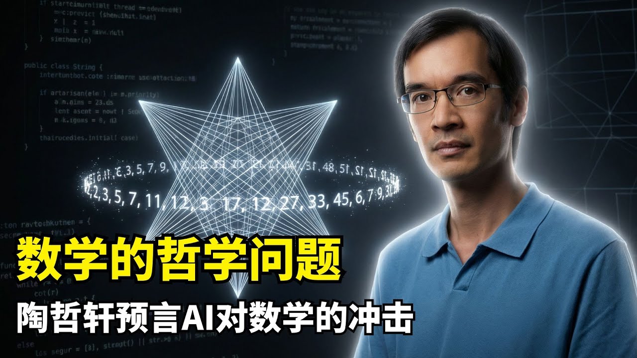 【人工智能】AI如何重塑数学的研究范式？| 陶哲轩 | 埃尔德什差异问题 | 高维空间奇点 | 八维西蒙斯锥 | 素数随机性 | 现代密码学危机 | AI数学证明 | Lean语言 | 形式化逻辑