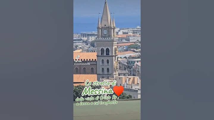 Lo stretto di Messina dalla vista di Cristo Re , a terra e sul traghetto ❤️