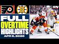 Boston Bruins at Philadelphia Flyers | FULL Overtime Highlights - April 5, 2026