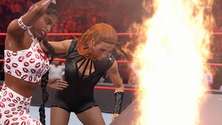 Wwe 2K22 Becky Lynch Vs. Bianca Belair Raw Gameplay -