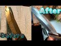 ボロボロの釣り用ナイフを本格的に砥いでもらうと・・・