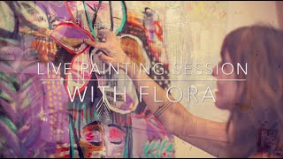 Live Painting with Flora Bowley