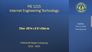 Lab2 - The Zen Of Python 
