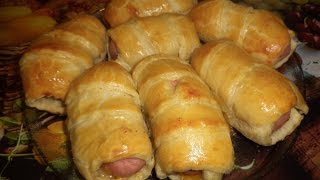 Рецепт вкуснейших сосисок в слоённом тесте с сыром !!! Рецепт вкуснейших сосисок в слоённом тесте с сыром !!!