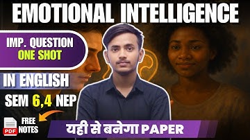 Emotional Intelligence One shot video most important questions / DU SOL NCWEB / Semester 4 & 6