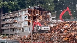 Former Cal Poly Dorms Demolished Arcata CA July 2025