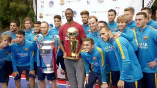 #meetthechampions with the warriors & fc barcelona [eng]