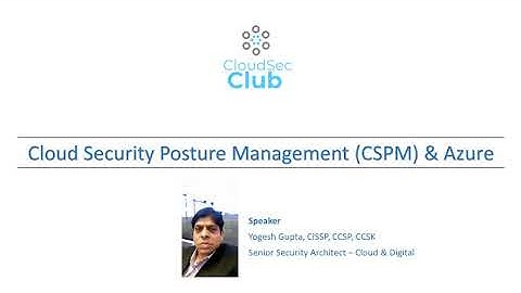 Cloud Security Posture Management (CSPM) and Azure