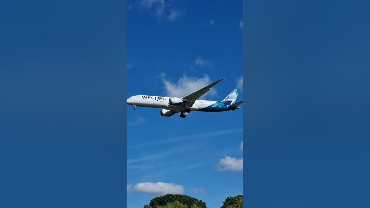 WestJet landing at Heathrow Airport YouTube
