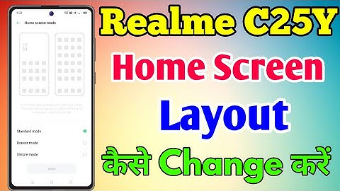 Realme C25Y Home Screen Layout Settings || How To Set Home Screen Layout Setting In Realme C25Y