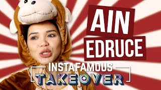 instafamous takeover x ain edruce ain bermain dengar ular like nothing