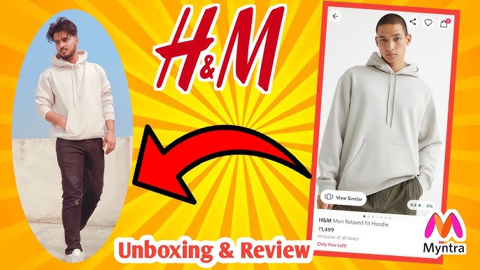 Men - Red Relaxed Fit Printed Hoodie - Size: Xs - H&M