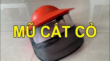 Mũ bảo hộ cắt cỏ rộng vành | Mũ cắt cỏ thiết kế mới có nhiều ưu điểm