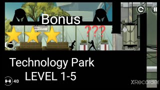 Vector - Technology Park Bonus Gameplay Walkthrough - Level 1-5 - All 3 Star⭐⭐⭐