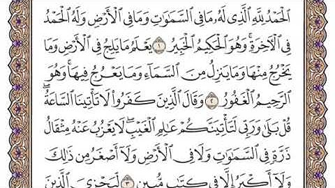 سورة سبا الشيخ ياسر الدوسري صفحة ٤٢٨