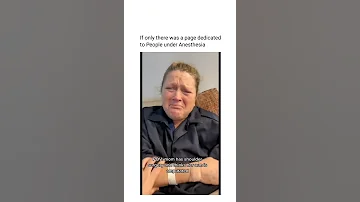 If Only There Was A Channel Dedicated To People UNDER THE INFLUNECE Of Anesthesia Anesthesia 