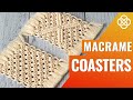 MACRAME COASTERS FOR BEGINNERS | macrame DIY | easy macrame coaster tutorial