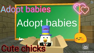 Adopt babies cute babies 😞😳 | chicken gun