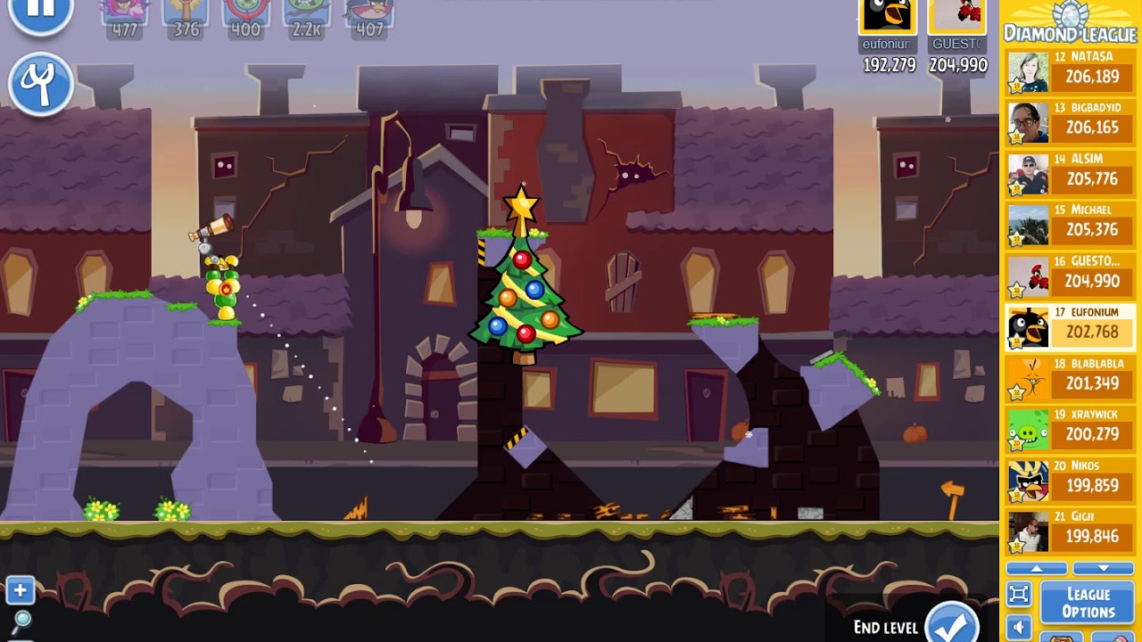 Angry Birds Friends/ Rattle or Slime tournament, week 283/2, level 3 ...
