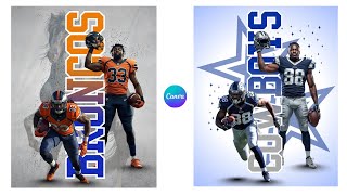 Celebrity Create a Professional NFL Poster Design in Canva No Template Needed Wealth