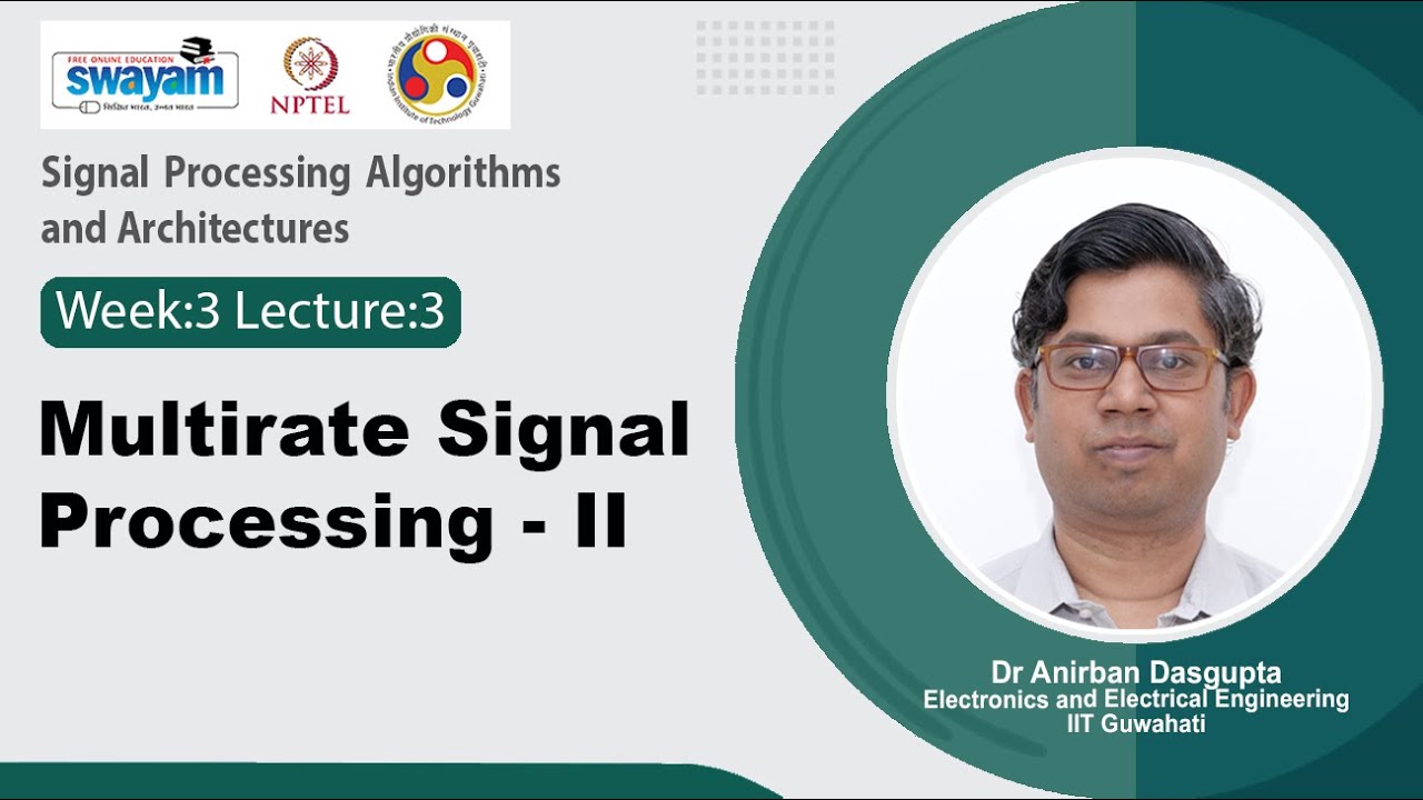 Lec 15: Multirate Signal Processing - II - YouTube