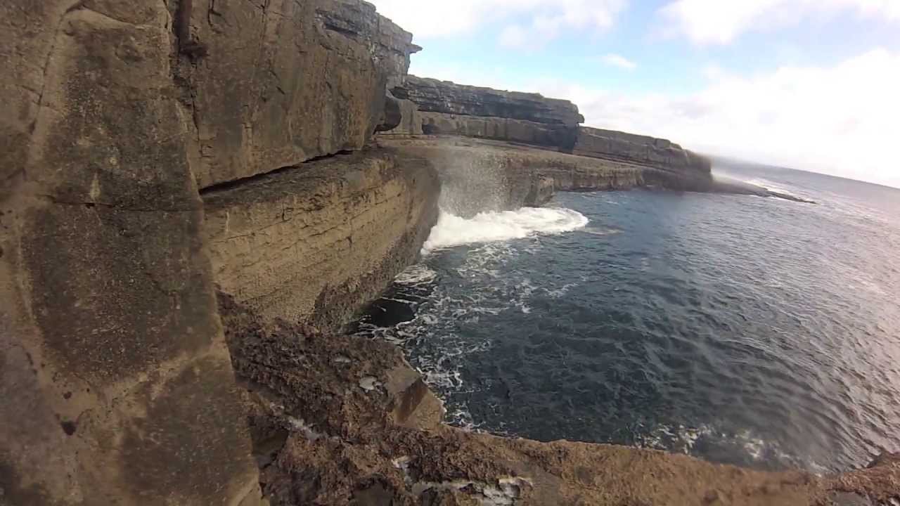 Aran Islands Inish More Serpent's lair Cliffs 2013 GoPro HD Dun Aengus