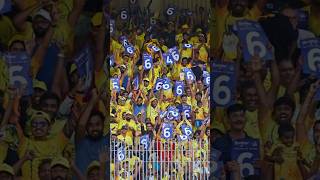 CSK Super Fans ka full josh! 😍Har 6️⃣aur4️⃣ par stadium me dhamaka 💥🔥#iplfans#superfan#shorts #csk