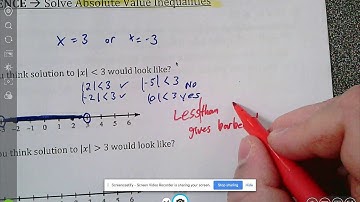 Video Reference:  6.6 Solving absolute value inequalities