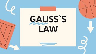 GAUSS`S LAW |NUST2026
