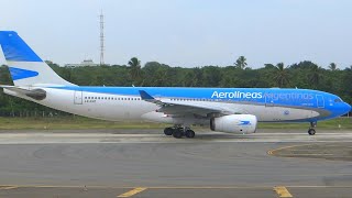 A330 da Aerolineas Argentinas Aborta a decolagem em Salvador ✔