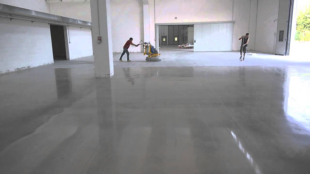 Come lucidare pavimenti in cemento, prezzi cemento lucidato youtube Pavimento in cemento