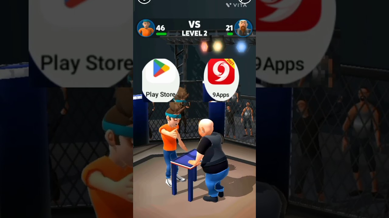 PLAY STORE APP VS 9APPS