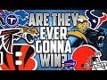 Ranking Every NFL Team that HASN'T Won The Super Bowl In The Order We Expect Them to FINALLY Win It