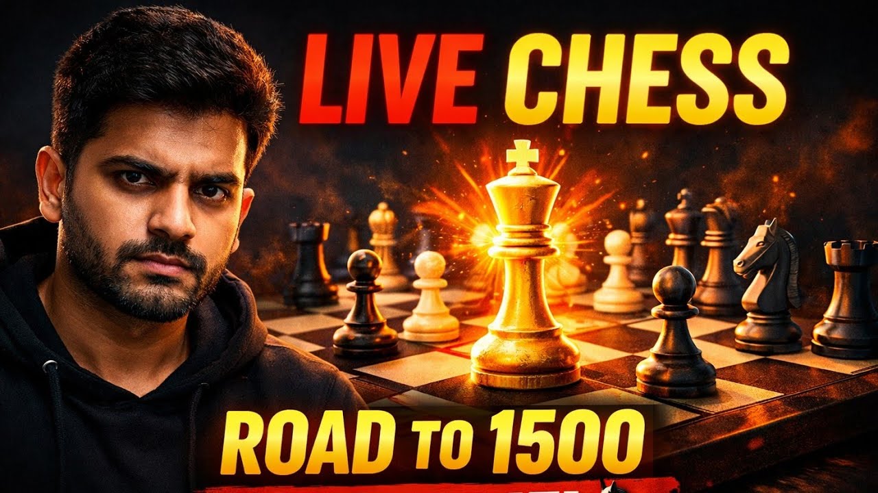 LIVE Chess ♟️ | Road to 1500 Rating | Brutal Blitz Battles 🔥