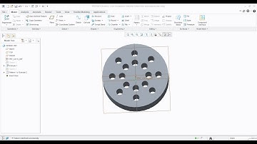 Creo Parametric | Create An Axis Pattern