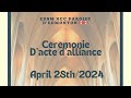 Ebnm kcc ext canada  paroisse dedmonton  crmonie dacte dalliance du 28 avril 2024