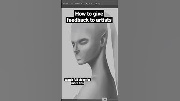 How to give feedback and constructive criticism to artists #shorts