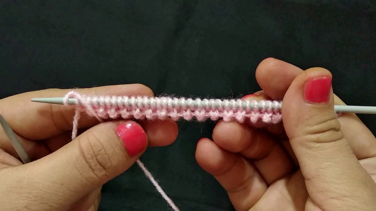 मोती जैसे डिज़ाइनर फंदे बनाये |  Designer Fande Dalna  Designer Stitches In Hindi/ Border Knitting