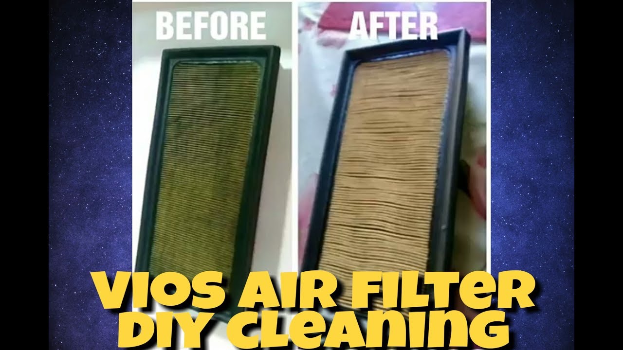 HOW TO CLEAN VIOS CAR AIR FILTER | BETTER PERFORMANCE | DIY FILTER ...