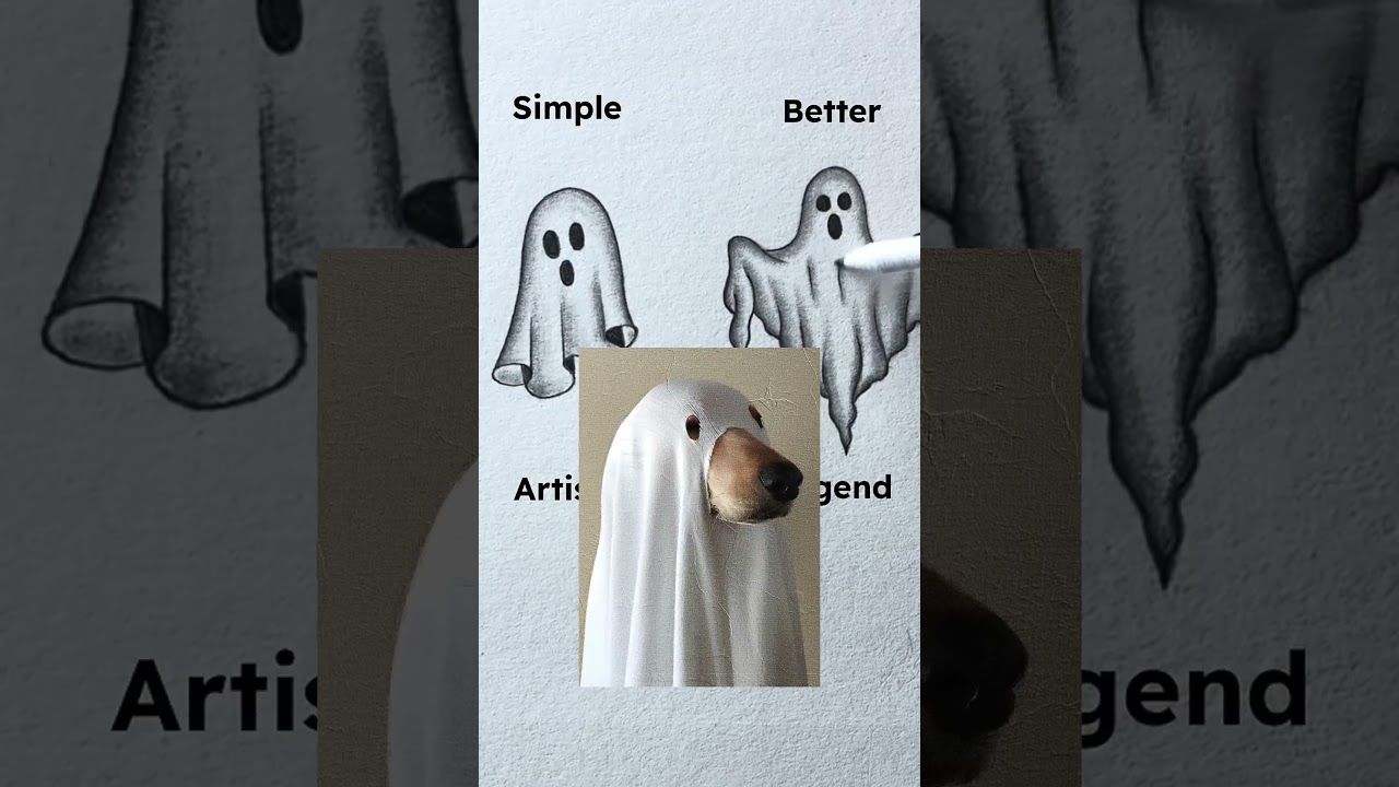 How to draw a ghost #funny #memes