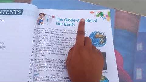 Social Science Class 5th Chapter 1st The Globe A Model of Our Earth