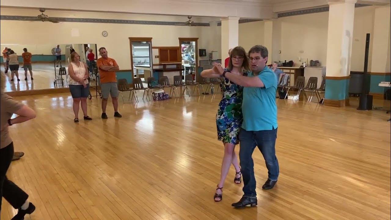 Round Dancing Foxtrot Open Telemark, Hover Fall Away, Slip Pivot to