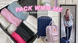 PACK WITH ME | for a weekend trip :)