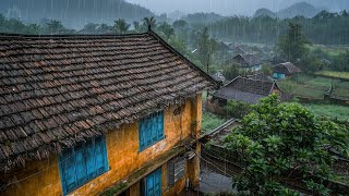 Soothing Rain Sounds | Come in to the bed and close your eyes to feel the rain - HEAVY RAIN #2